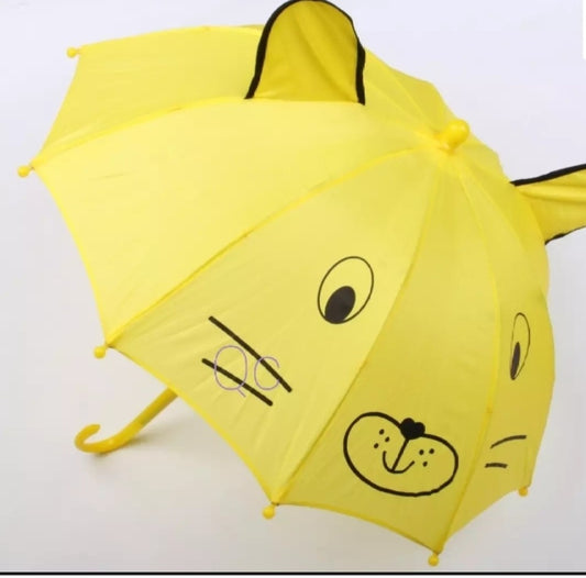 Small Kids Cartoon Umbrella β Multicolor, Random Shape & Design, Lightweight & Compact