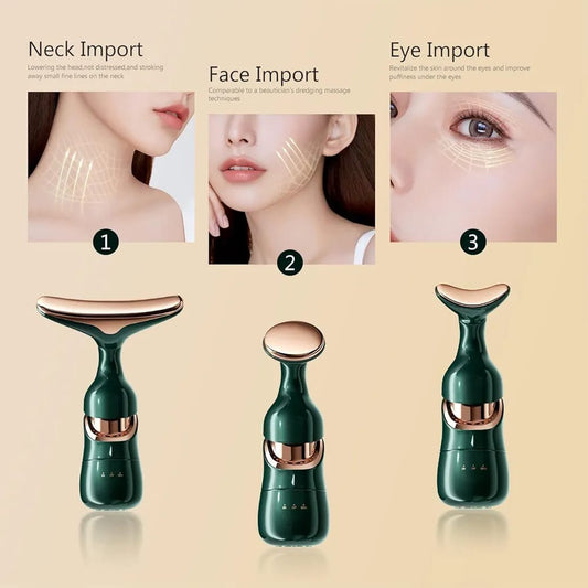 3-in-1 Face Lift Massager Wand β Skin Tightening & Glow Tool