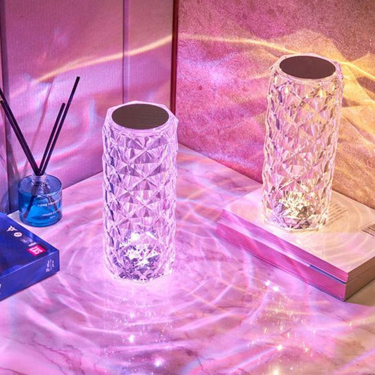 16-Color Crystal Lamp β RGB Diamond LED Light with Remote