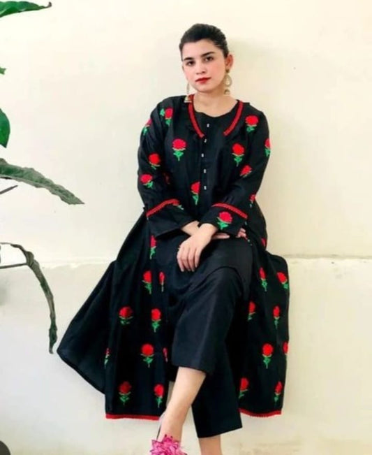 Silk Fancy Gown 3pc - large