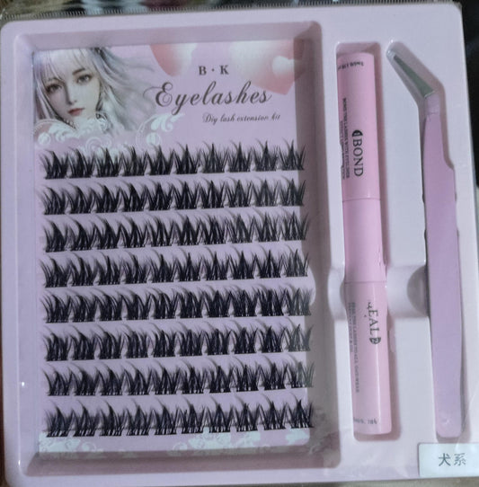 3 In 1 Permanent Eyelash Extension Set Professional Lash Kit | Light