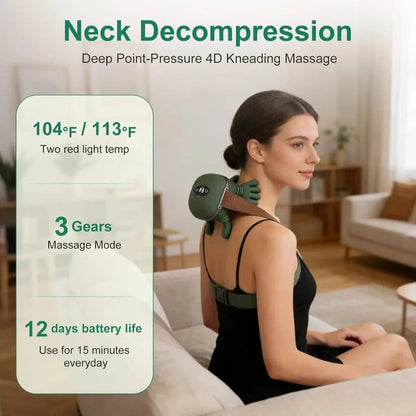 Neck and Back Massager for Pain Relief Deep Tissue