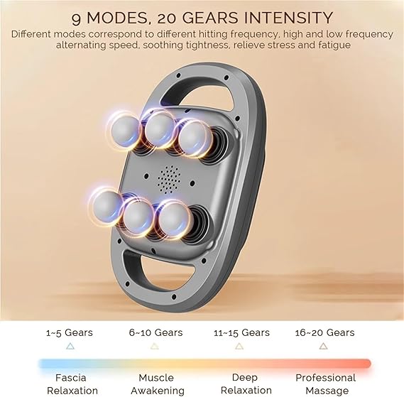 6 Heads Deep Tissue Massage Gun