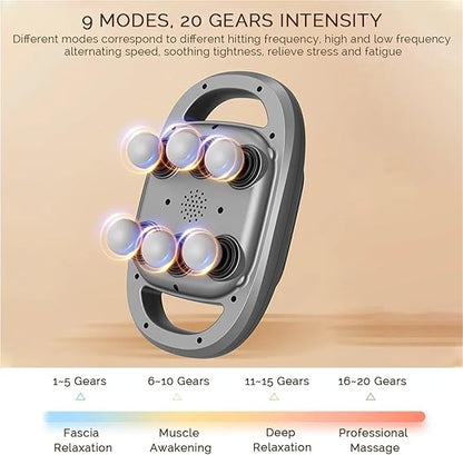6 Heads Deep Tissue Massage Gun
