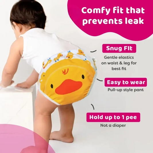 Kids Reusable Baby Training Pants Soft Comfortable Washable Eco Friendly For Daily Use | Random Colour
