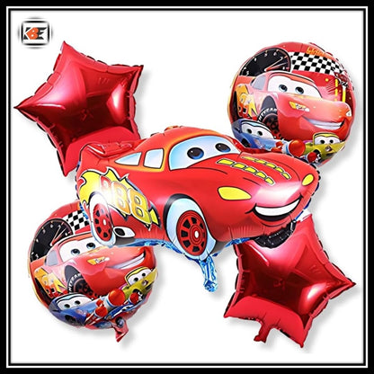 Car Theme Birthday Party Decoration Set 60 Pcs for Kids Boys & Girls