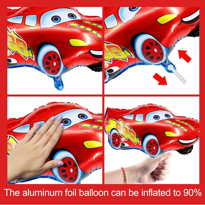 Car Theme Birthday Party Decoration Set 60 Pcs for Kids Boys & Girls